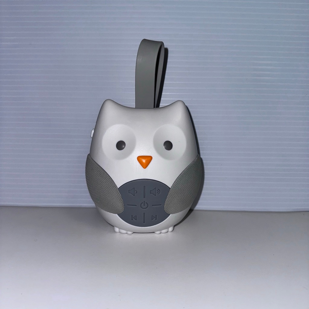 Skip Hop White Grey Owl Portable Speaker Sound Machine One Size Tested
